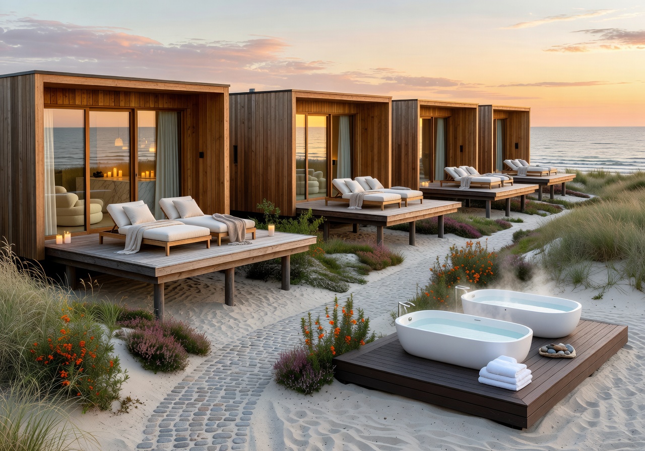 Coastal luxury spa accommodations Baltic seaside