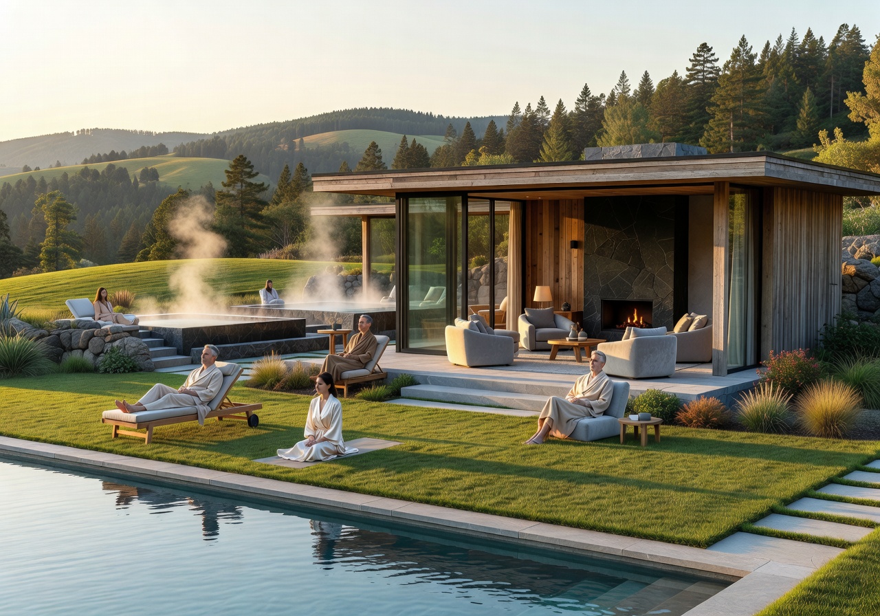 Baltic spa ritual with candles and stones