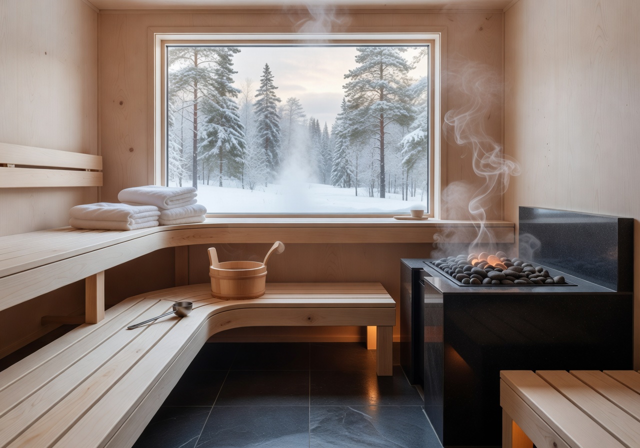 Finnish sauna luxury wellness experience