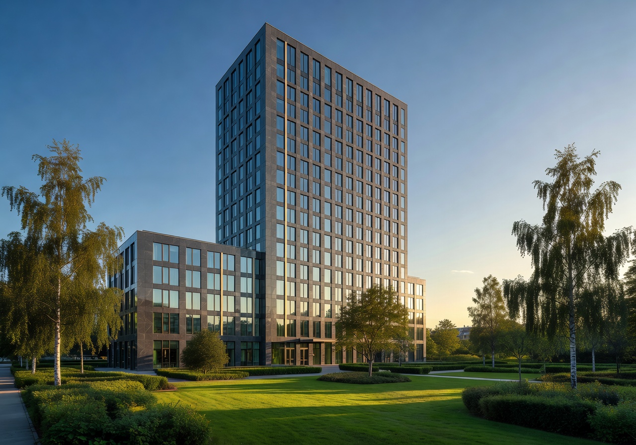Hilton Tallinn Park luxury skyline hotel exterior
