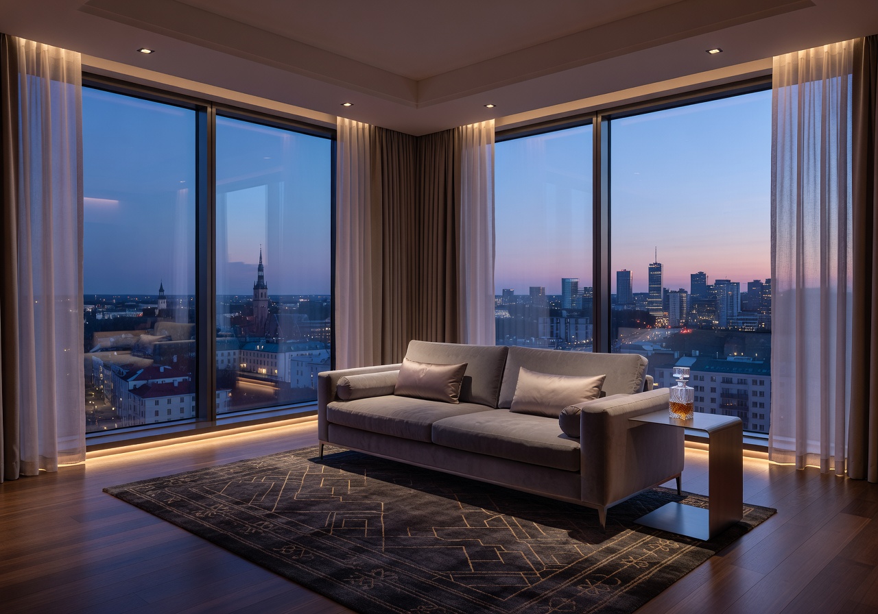 Luxury skyline suite interior Hilton Tallinn Park