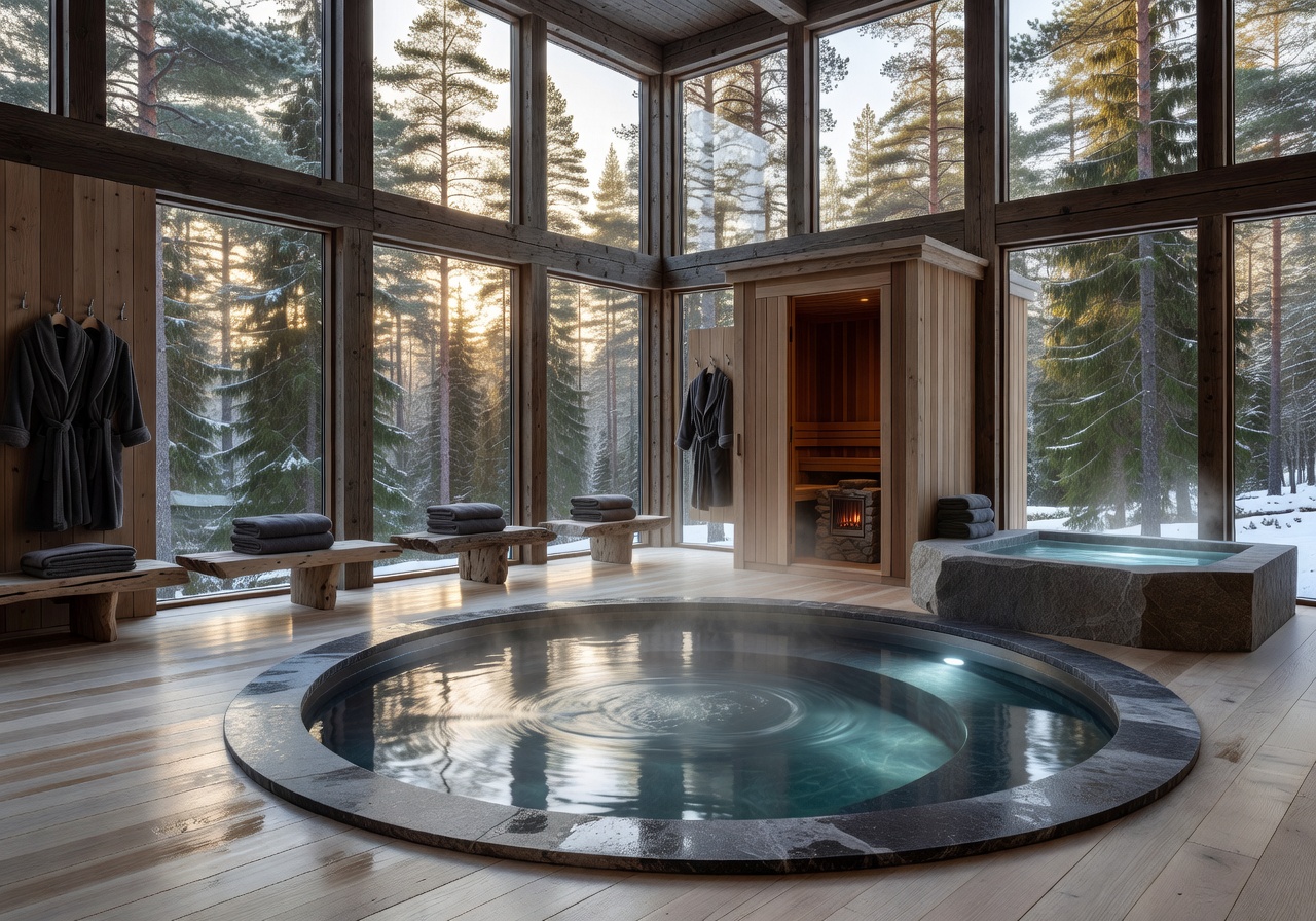 Nordic hydrotherapy luxury wellness suite